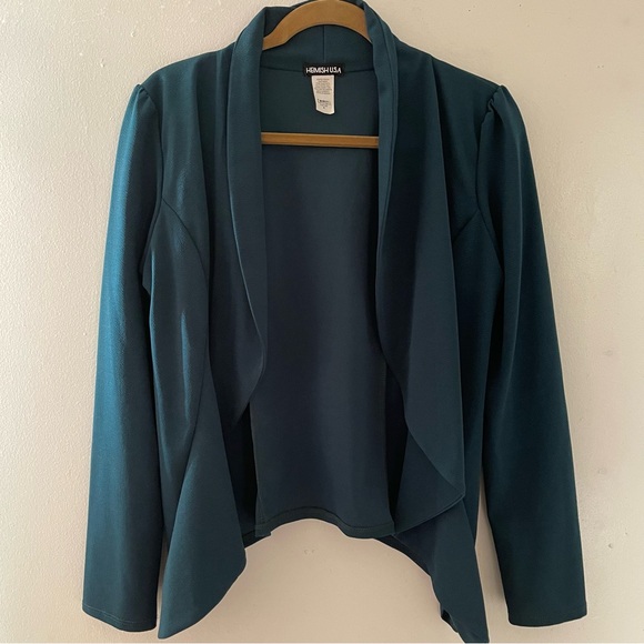 HEIMISH USA Jackets & Blazers - NWOT Boutique HEIMISH USA Dark Green Blazer Size Medium